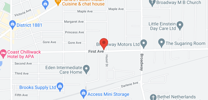 map of 107 46385 FIRST AVENUE
